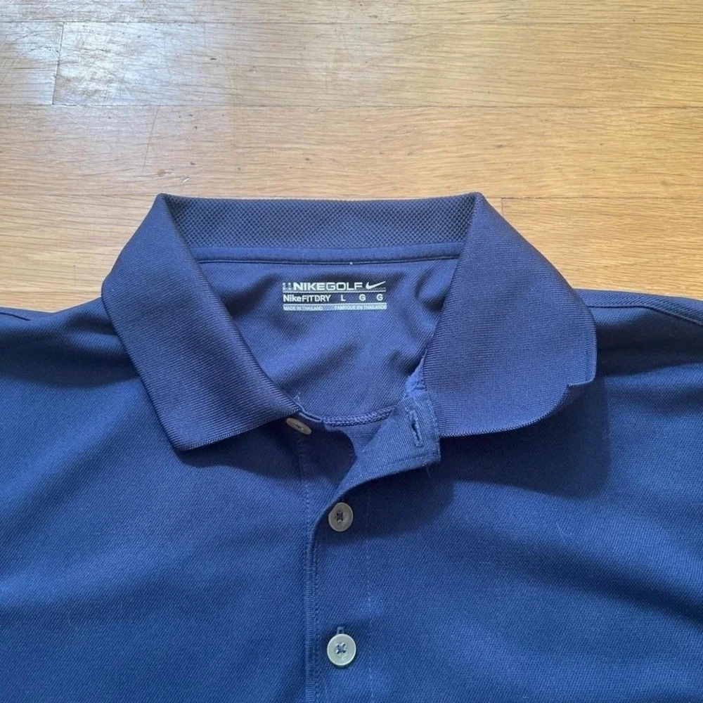 Nike Golf polo shirt in navy blue, Men's Large - Picture 2 of 7